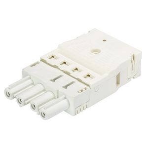 Kabelsteker GST18I4 female wit veerklem VVE=50