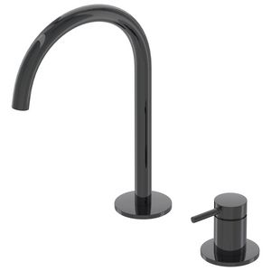 Wastafelmengkraan BOND 2-gats bladmontage sprong 171mm coldstart zwart chroom