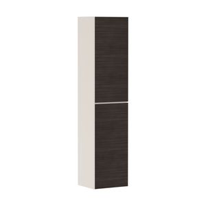 Hoge kast Sand Matt beige / front dark oak 400/360 scharnieren links Xevolos E 54219730