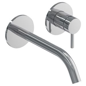 Wastafelmengkraan BOND afbouwdeel 2-gats sprong 195mm coldstart chroom