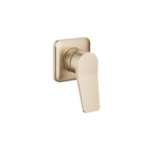 LISSÉ 1-hendel douchemengkraan afdekplaat Light Gold geb