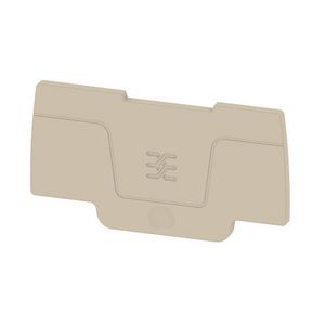 Afsluit- eindplaat d.beige h:56.9mm b:2.1mm V-0 VVE=20