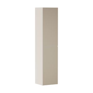 Hoge kast Sand Matt beige / front patterned bronze 400/360 scharnieren links Xevolos E 54219390