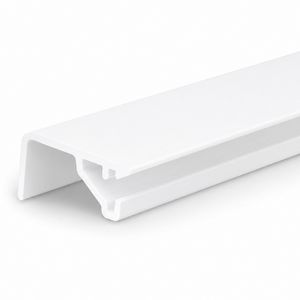 Lengte a 2m. scheidingswand voor hoogte 60mm wit halogeenvrij