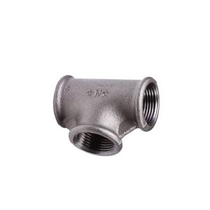 T-koppeling malleabel nr.130 zwart 3/8"bn.