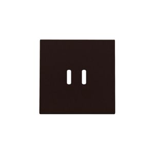 Afwerkingsset dubbele smart USB-C-lader dark brown coated