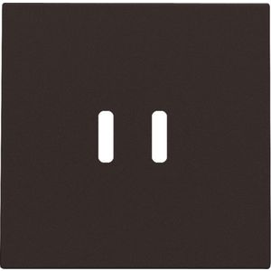 Afwerkingsset dubbele smart USB-C-lader dark brown coated