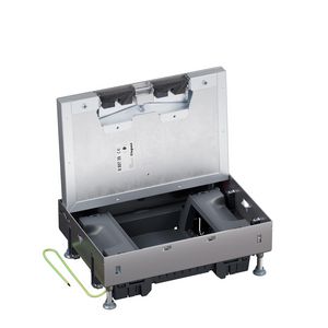 Dekselset metaal rechth.markeerr.+inbouwframe vert.8mod. ver