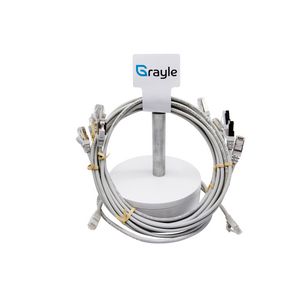 Slimline Patchkabel Cat.6A S/FTP AWG30 LSZH molded grijs 0.2