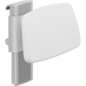 Rugsteun h/z verstelbaar rail 385mm PLUS wit