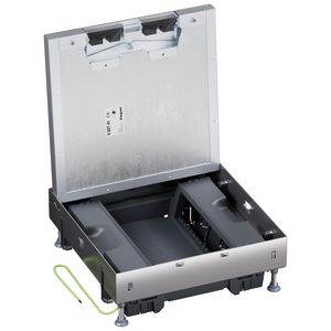Dekselset metaal vierk.markeerr.+inbouwframe vert.16mod. ver