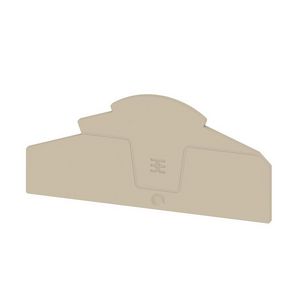 Afsluit- eindplaat d.beige h:109mm b:2.1mm V-0, VVE=20