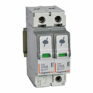Overspanningsbeveiliging T2 2-polig Imax 20kA Up 1,2kV