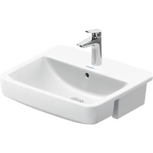 DURAVIT NO.1 #037655 halfinbouwwastafel 550mm wit met kraangat met overloop