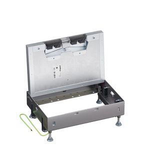 Dekselset metaal rechth.markeerr.+inbouwframe 8/12m inspecti