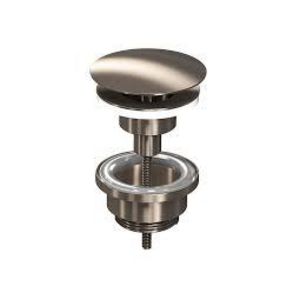 Proline afvoerplug 1.1/4" always open brushed nickel