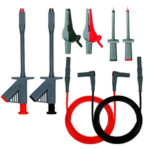 Electriciensset meetsnoeren, 6, 10, 16 A, rood/zwart, 4 mm