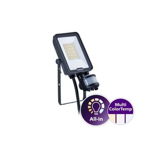 Floodlight/Schijnwerper BVP167 LED24/830_40_65PSU 20W SWB MDU met beweging en lichtsensor 