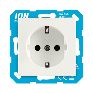 Wandcontactdoos RA E1 Mat Alpin Wit VVE=100