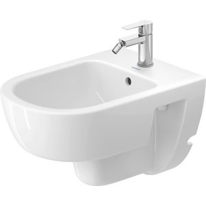 D-CODE #272315 Wandbidet wit hoogglans 540mm  met kraangat met oeverloop