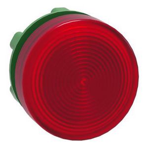 Kop signaallamp 22mm Rond Geribbeld LED Rood Harmony XB5