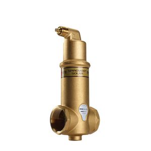 Luchtafscheider messing Spirovent Solar 1.1/2"bn.dr. horizontaal AutoClose hoge temp. 180°C. VVE=8