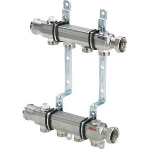 Groepsverdeler 10 RVS/blank