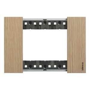 Afdekplaat 3 module oak K4703 LivingNow