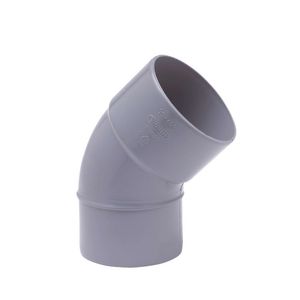 Wadal PVC lijm bocht 45° 32mm grijs mof/spie