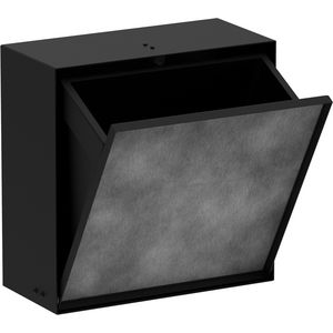 Wandbox XtraStoris afvalemmer met 300/300/140 mat zwart