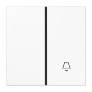 Tastafdekking compleet 1-voudig DCM bel LS alpine wit VVE=10