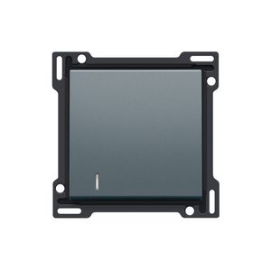 Afwerkingsset lens enkelvoudige schakelaar/knop blue grey