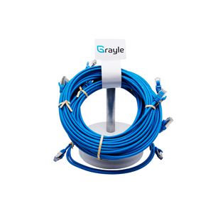 Slimline Patchkabel Cat.6A S/FTP AWG30 LSZH molded blauw 2.0