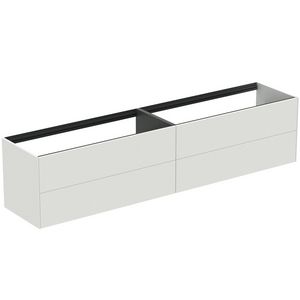 Conca wastafelmeubel 240x50x55cm 4 laden zonder afdekblad matt white