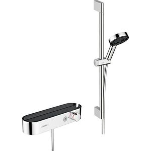 Doucheset 105 3 straalsoorten Activation met handdouche thermostaat glijstang 65cm schuifstuk en doucheslang