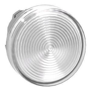 Kop voor lampje Ø22mm rond Geribbeld kapje Wit