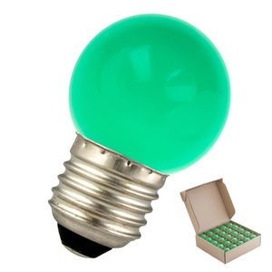 LED-lamp G45 Bulk ecopack party G45 E27 1W groen VVE=25