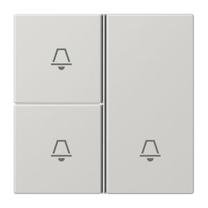 Tastafdekking compleet 3-voudig DCM bel LS l.grijs VVE=10