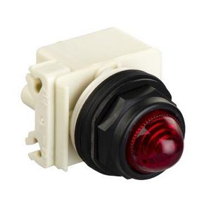 Signaallamp Achthoekig 30mm IP66 BA9S 230V Kabelschoen -