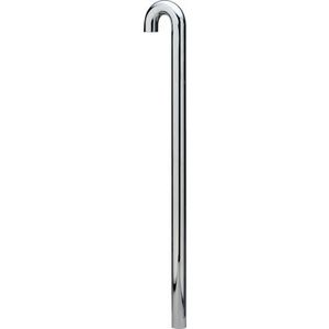Vloerbuis v.buissifon 1.1/4" 32 x 680mm chroom zonder kraag