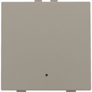 Enkelv. drukknop led Home Control bronze