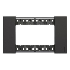 Afdekplaat 4 module zwart K4704 LivingNow