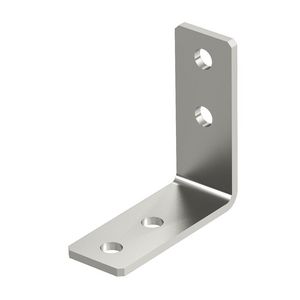 Verbindingshoek 90gr met 4 gaten 104x104x40x4 rvs A2 VVE=10