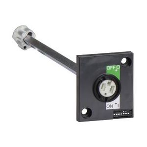 Draaibediening+verlengas Zijkant Grijs/Zwart Acc. INS40-1