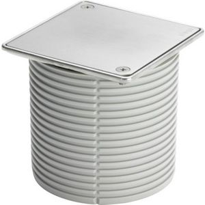 Opzetstuk 100x100 RVS/blank