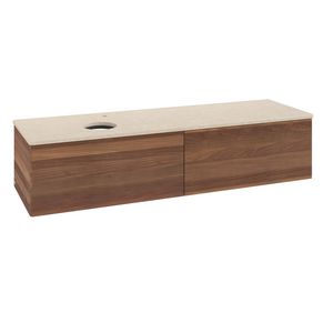 Wastafelonderkast Antao 1600x360x500mm Warm Walnut L37153HM