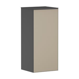 Half Hoge kast Slate Matt Grey / front patterned bronze 400/360, scharnieren links Xevolos E