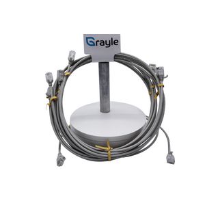 Slimline Patchkabel Cat.6A U/UTP AWG28 LSZH molded grijs 0.2