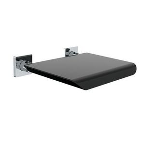 System 2 douchezitje 400x311mm zwart zonder rugleuning