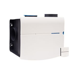 Woonhuisventilator met vochtsensor+timerfunctie MVS-15RHBP perilexstekker incl. draadloze bediening 15RF + CV3 schakelaar